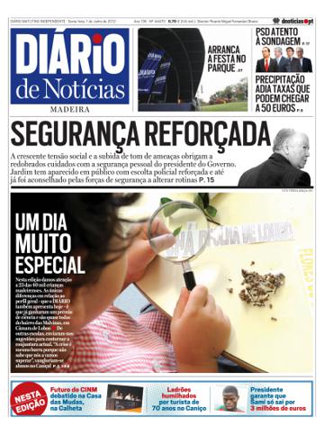 Edição do dia 1 Junho 2012 da pubicação Diário de Notícias