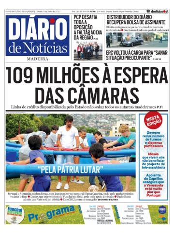 Edição do dia 9 Junho 2012 da pubicação Diário de Notícias