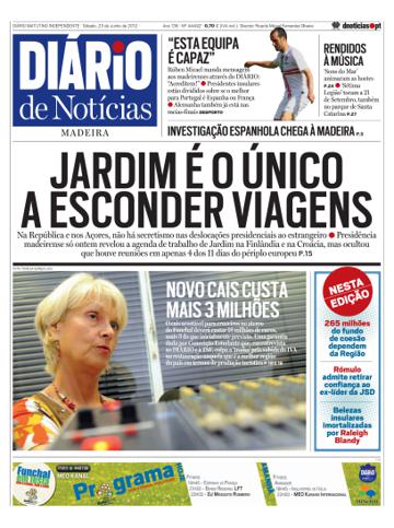 Edição do dia 23 Junho 2012 da pubicação Diário de Notícias