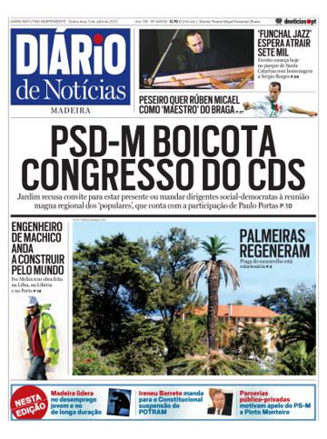 Edição do dia 5 Julho 2012 da pubicação Diário de Notícias