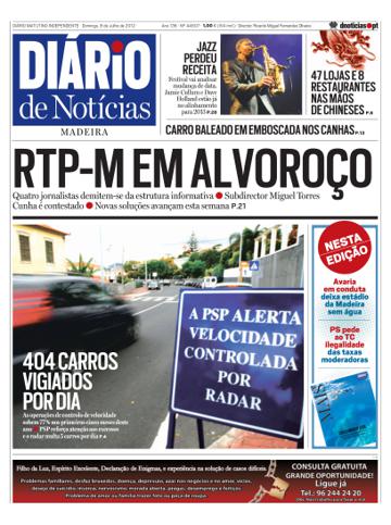 Edição do dia 8 Julho 2012 da pubicação Diário de Notícias