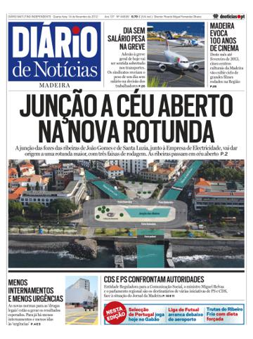 Edição do dia 14 Novembro 2012 da pubicação Diário de Notícias