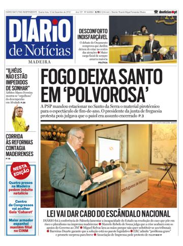 Edição do dia 12 Dezembro 2012 da pubicação Diário de Notícias