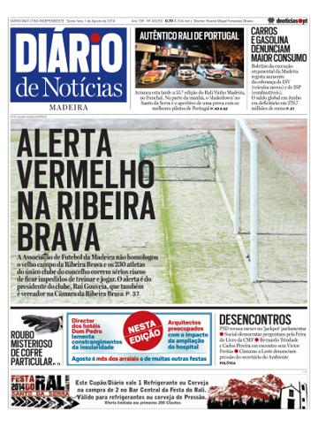 Edição do dia 1 Agosto 2014 da pubicação Diário de Notícias