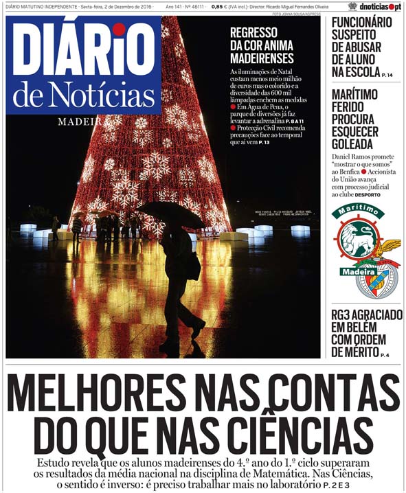 Edição do dia 2 Dezembro 2016 da pubicação Diário de Notícias