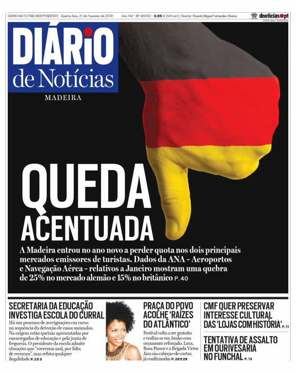 Edição do dia 21 Fevereiro 2018 da pubicação Diário de Notícias