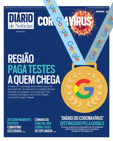 Edição do dia 21 Maio 2020 da pubicação DIÁRIO do Coronavírus