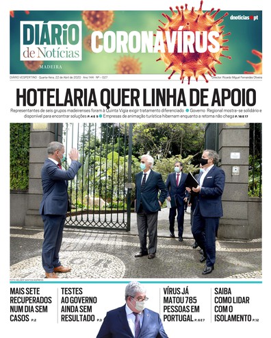 Edição do dia 22 Abril 2020 da pubicação DIÁRIO do Coronavírus