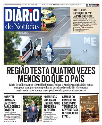 Edição do dia 23 Abril 2020 da pubicação Diário de Notícias