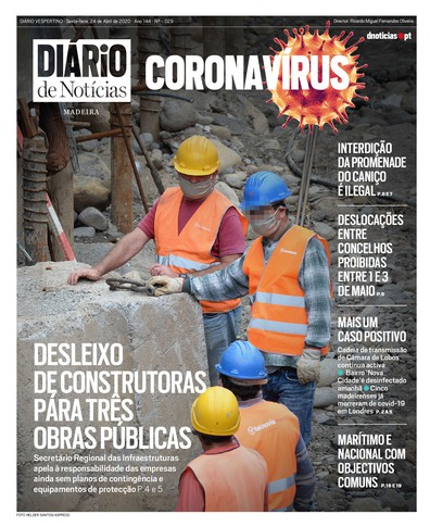 Edição do dia 24 Abril 2020 da pubicação DIÁRIO do Coronavírus