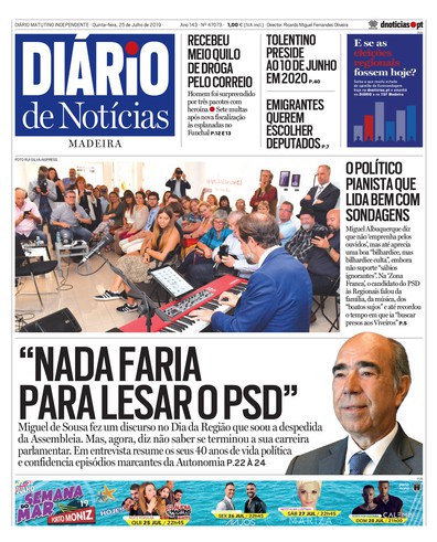 Edição do dia 25 Julho 2019 da pubicação Diário de Notícias