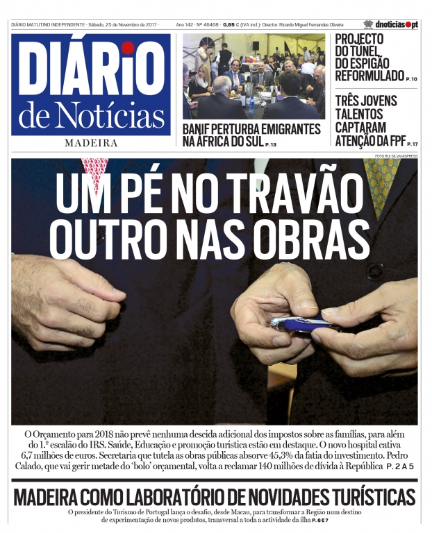 Edição do dia 25 Novembro 2017 da pubicação Diário de Notícias