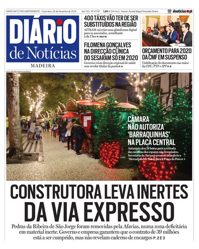 Edição do dia 26 Novembro 2019 da pubicação Diário de Notícias