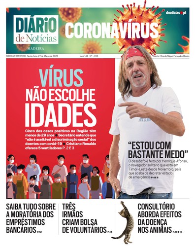 Edição do dia 27 Março 2020 da pubicação DIÁRIO do Coronavírus