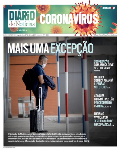 Edição do dia 27 Abril 2020 da pubicação DIÁRIO do Coronavírus