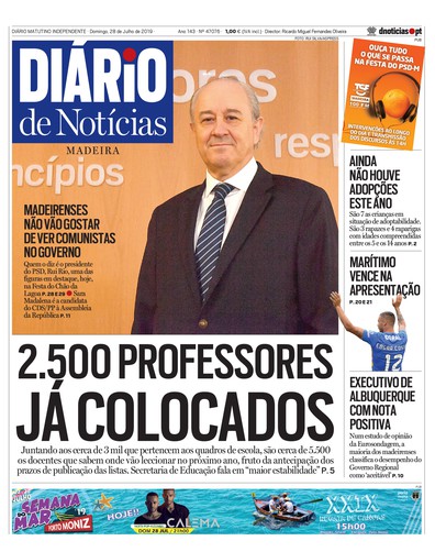 Edição do dia 28 Julho 2019 da pubicação Diário de Notícias