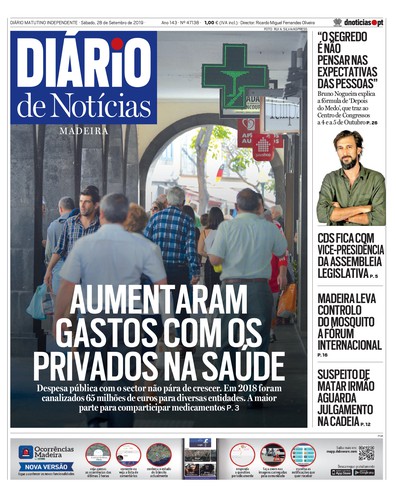 Edição do dia 28 Setembro 2019 da pubicação Diário de Notícias