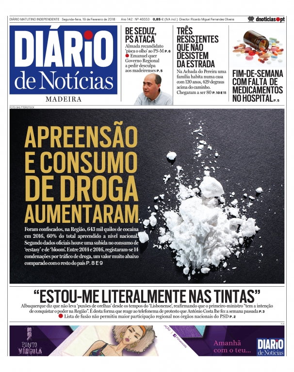 Edição do dia 19 Fevereiro 2018 da pubicação Diário de Notícias