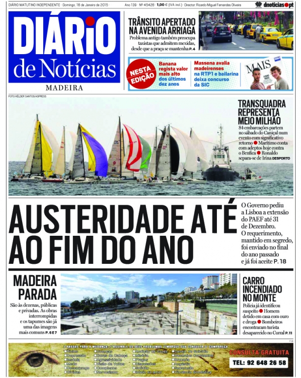 Edição do dia 18 Janeiro 2015 da pubicação Diário de Notícias