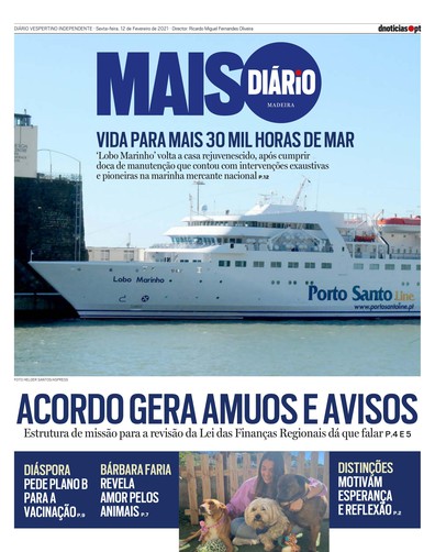 Edição do dia 12 Fevereiro 2021 da pubicação MAIS Diário