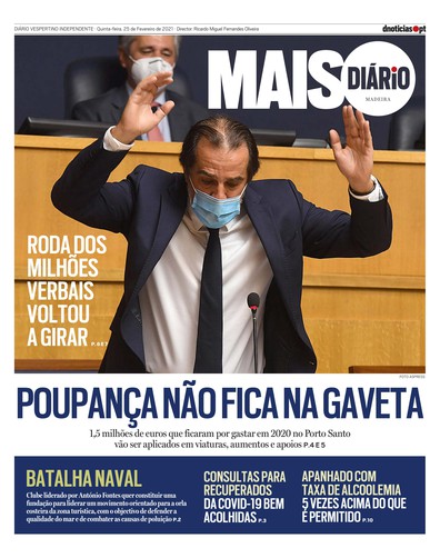 Edição do dia 25 Fevereiro 2021 da pubicação MAIS Diário
