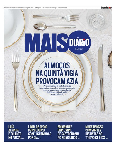 Edição do dia 1 Março 2021 da pubicação MAIS Diário