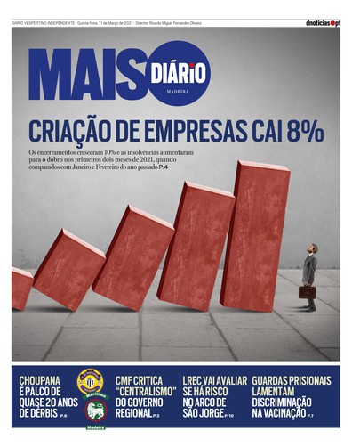 Edição do dia 11 Março 2021 da pubicação MAIS Diário
