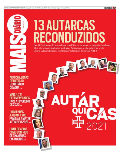 Edição do dia 22 Março 2021 da pubicação MAIS Diário