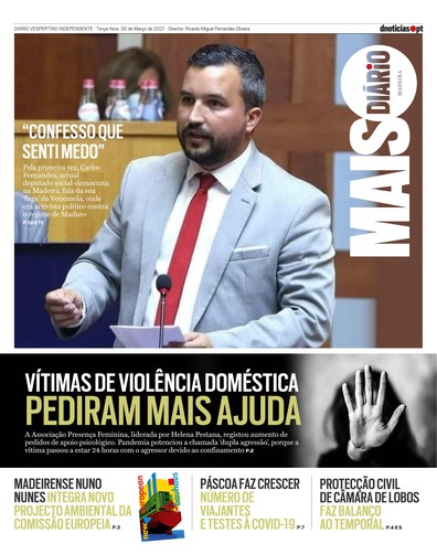Edição do dia 30 Março 2021 da pubicação MAIS Diário
