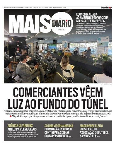 Edição do dia 21 Abril 2021 da pubicação MAIS Diário