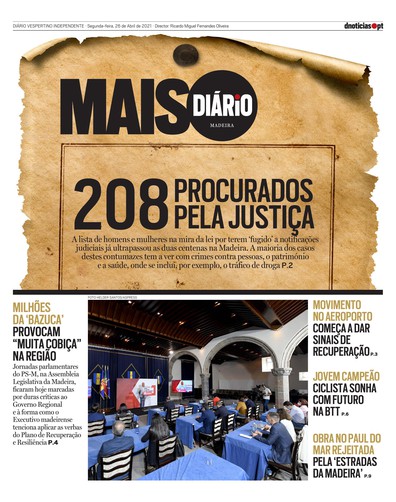 Edição do dia 26 Abril 2021 da pubicação MAIS Diário