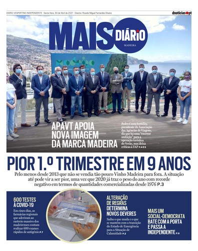 Edição do dia 30 Abril 2021 da pubicação MAIS Diário