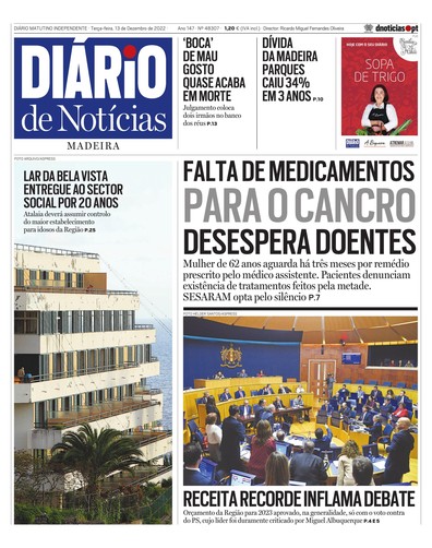 Edição do dia 13 Dezembro 2022 da pubicação Diário de Notícias