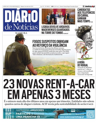 Edição do dia 8 Abril 2023 da pubicação Diário de Notícias