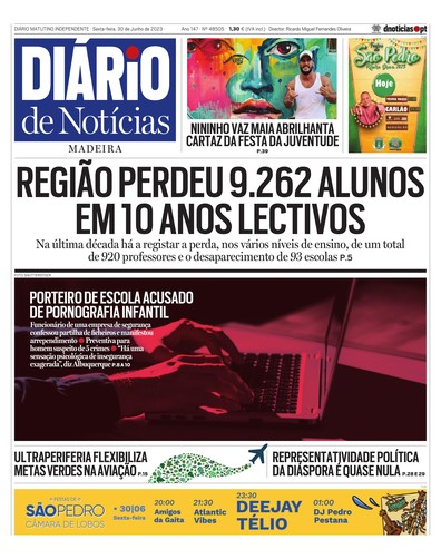 Edição do dia 30 Junho 2023 da pubicação Diário de Notícias