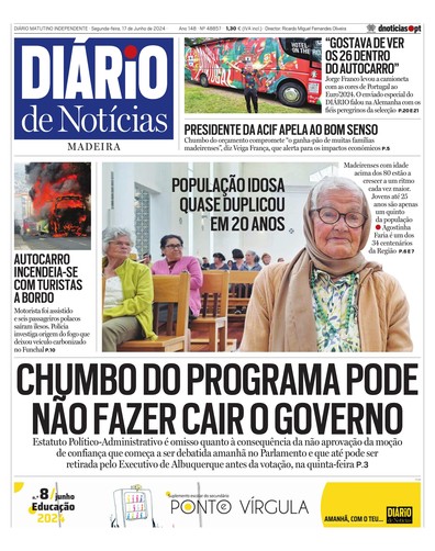 Edição do dia 17 Junho 2024 da pubicação Diário de Notícias