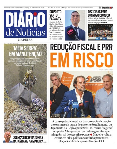 Edição do dia 10 Novembro 2024 da pubicação Diário de Notícias