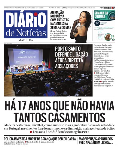 Edição do dia 30 Abril 2025 da pubicação Diário de Notícias