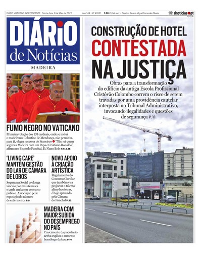 Edição do dia 8 Maio 2025 da pubicação Diário de Notícias