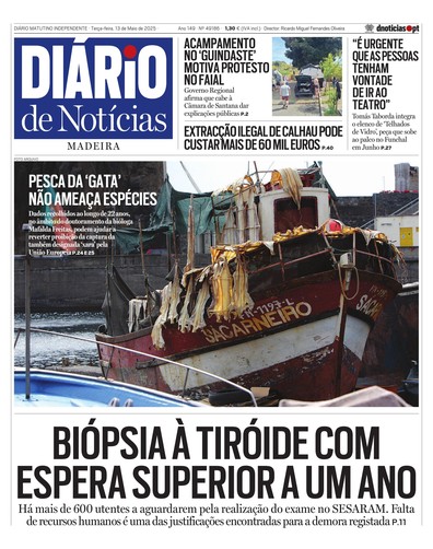 Edição do dia 13 Maio 2025 da pubicação Diário de Notícias
