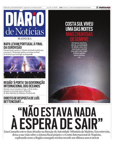 Edição do dia 14 Maio 2025 da pubicação Diário de Notícias