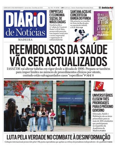 Edição do dia 15 Maio 2025 da pubicação Diário de Notícias