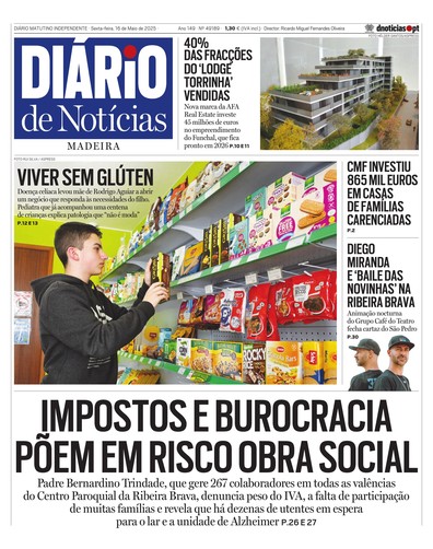 Edição do dia 16 Maio 2025 da pubicação Diário de Notícias