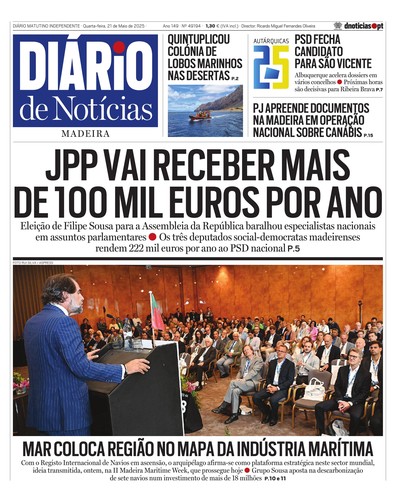 Edição do dia 21 Maio 2025 da pubicação Diário de Notícias