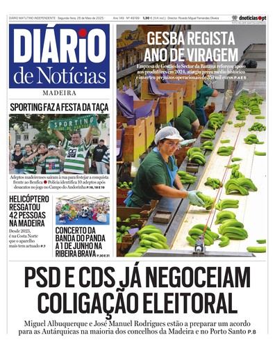 Edição do dia 26 Maio 2025 da pubicação Diário de Notícias