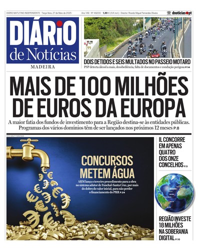Edição do dia 27 Maio 2025 da pubicação Diário de Notícias
