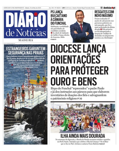Edição do dia 31 Maio 2025 da pubicação Diário de Notícias