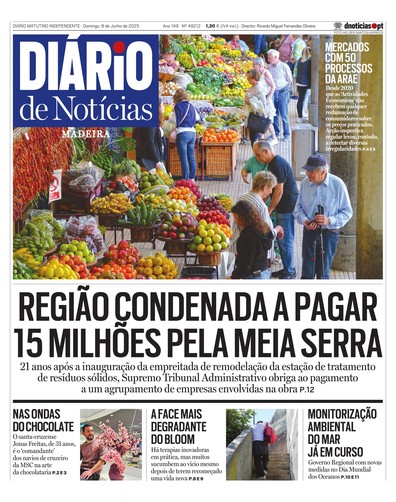 Edição do dia 8 Junho 2025 da pubicação Diário de Notícias