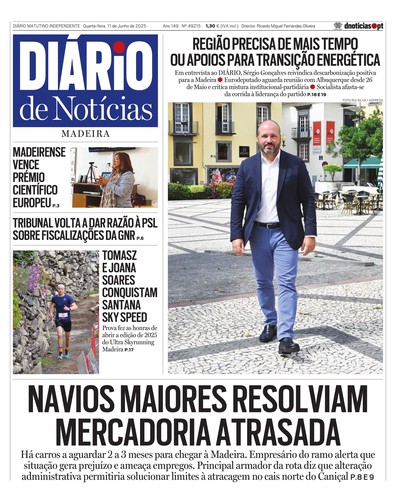 Edição do dia 11 Junho 2025 da pubicação Diário de Notícias