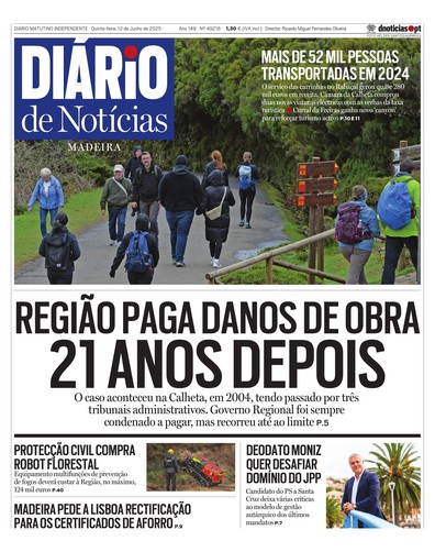 Edição do dia 12 Junho 2025 da pubicação Diário de Notícias